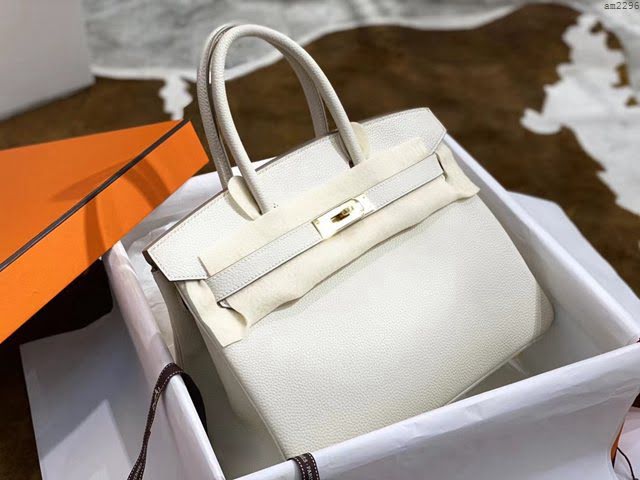 Hermesn鉑金女包 愛馬仕Birkin手提包 Togo小牛皮經典款女包  am2296