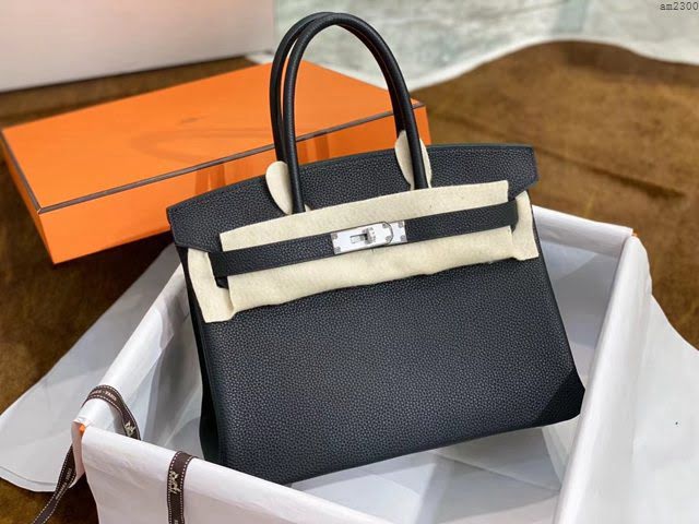 Hermesn鉑金女包 愛馬仕Birkin手提包 Togo小牛皮經典款女包  am2300