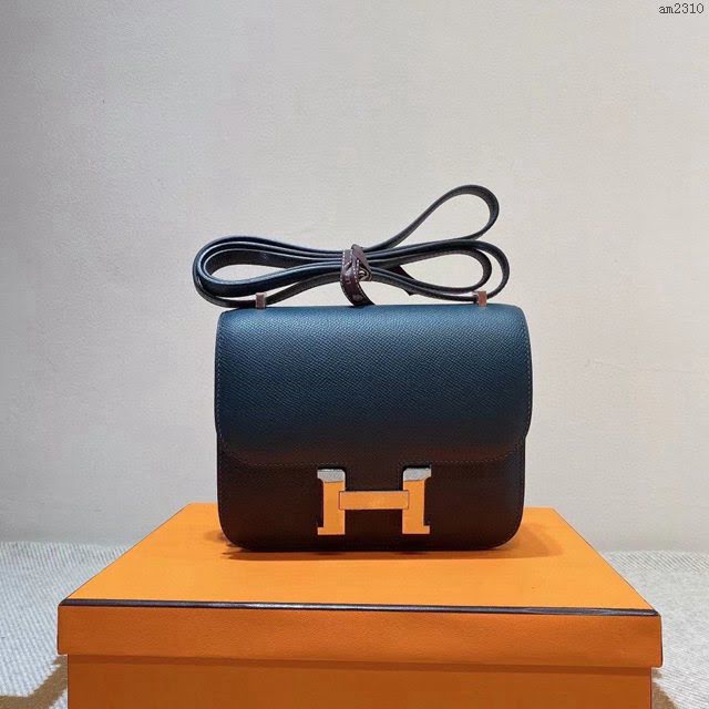 Hermesn康康女包 愛馬仕Constance斜挎包 Epsom皮  am2310