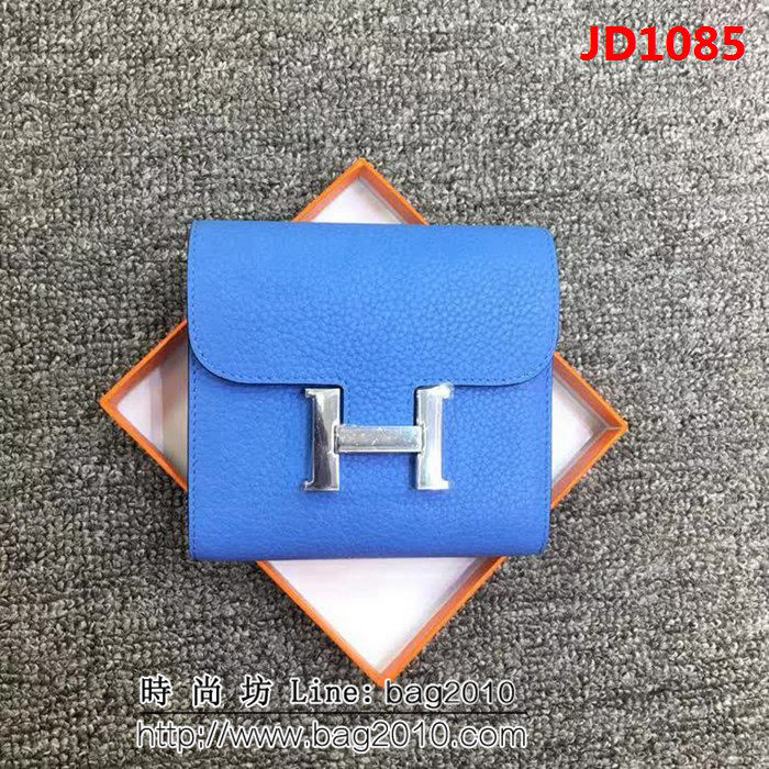 HERMES愛馬仕 H扣短款 togo皮錢包 迷你康康 空姐短錢包 JD1085