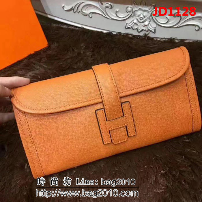 HERMES愛馬仕 四季百搭實用款 原版Epsom皮 Jige 女士手抓包 JD1128