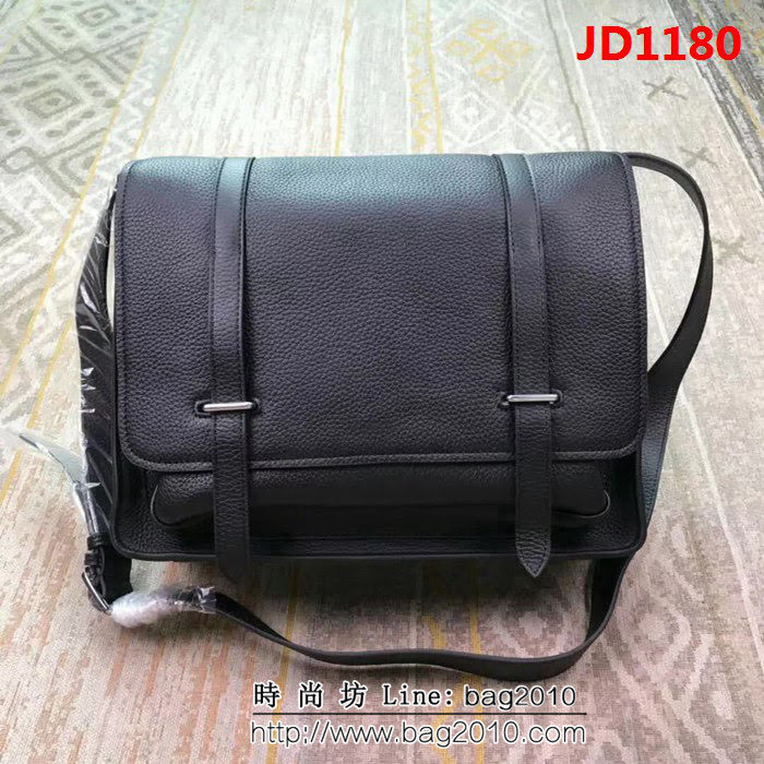 HERMES愛馬仕 男士經典款 史蒂夫 牛皮單肩斜挎包 大號 JD1180
