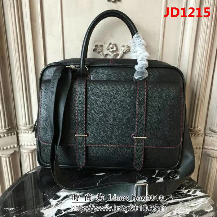 HERMES愛馬仕 最新款 原版牛皮 經典時尚 男士公事包 可手提斜挎 8825-1 JD1215