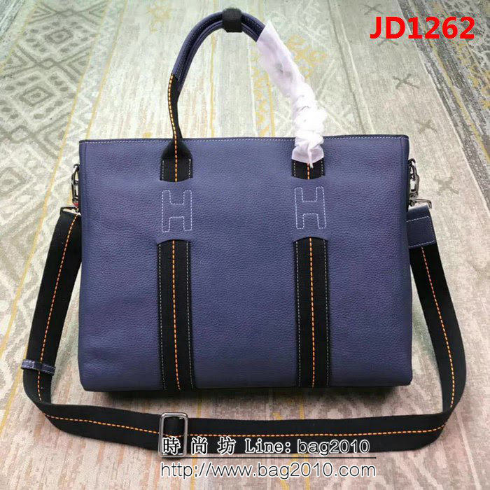 HERMES愛馬仕 最新款 時尚休閒 男士手提斜挎包 8831-1 橫款 JD1262