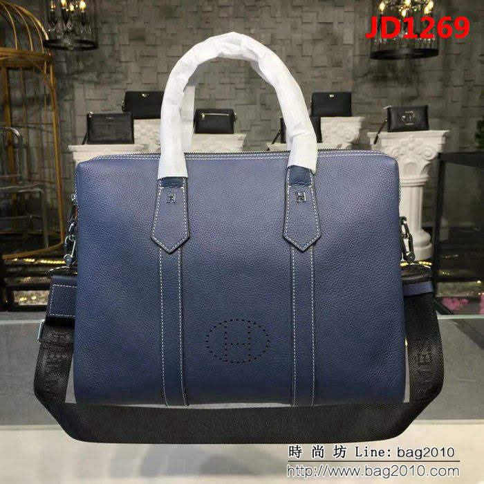 HERMES愛馬仕 最新款 男士公事包 可手提斜挎 8830-1 橫款 JD1269