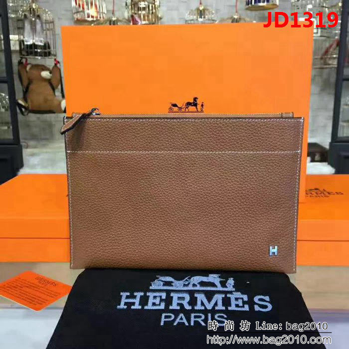 HERMES愛馬仕 經典爆款 男士牛皮手包 803-1 JD1319