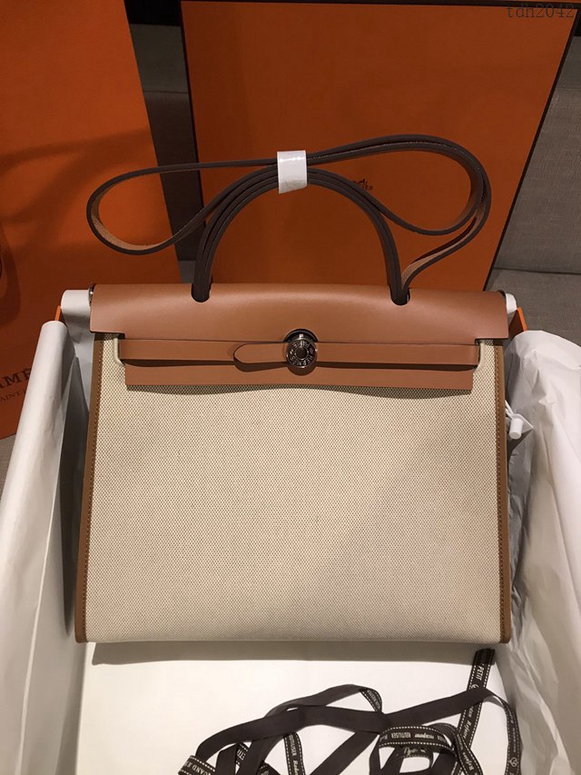 Hermes包包 愛馬仕升級版Herbag 手提肩背斜挎包 男女同款  tdh2042