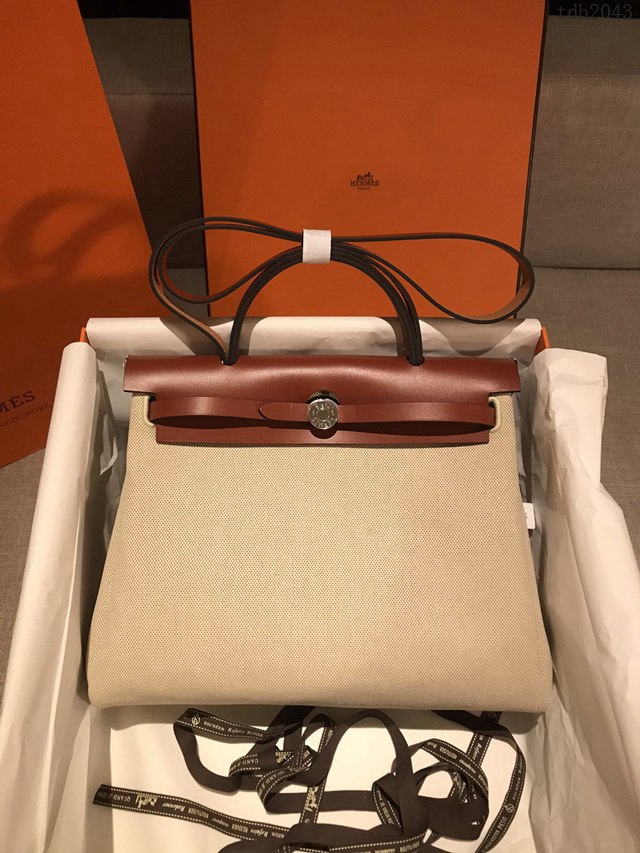 Hermes包包 愛馬仕升級版Herbag 手提肩背斜挎包 男女同款  tdh2043
