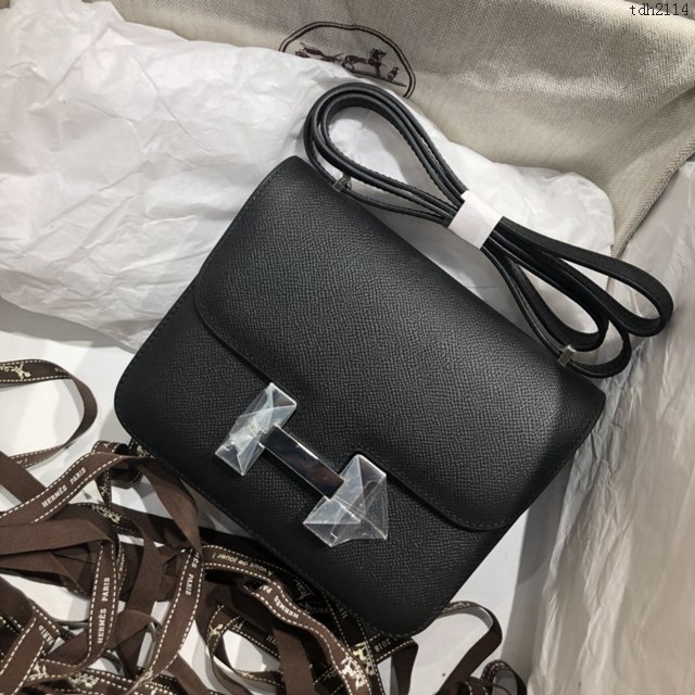 Hermes空姐包 愛馬仕Constance半手工19cm Epsom掌紋小牛進口皮 Hermes單肩斜挎包  tdh2114