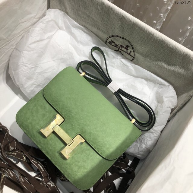 Hermes空姐包 愛馬仕Constance半手工19cm Epsom掌紋小牛進口皮 Hermes單肩斜挎包  tdh2122