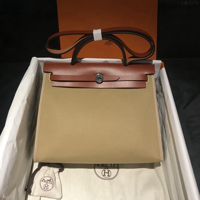 Hermes包包 愛馬仕升級版Herbag 手提肩背斜挎包 男女同款  tdh2139