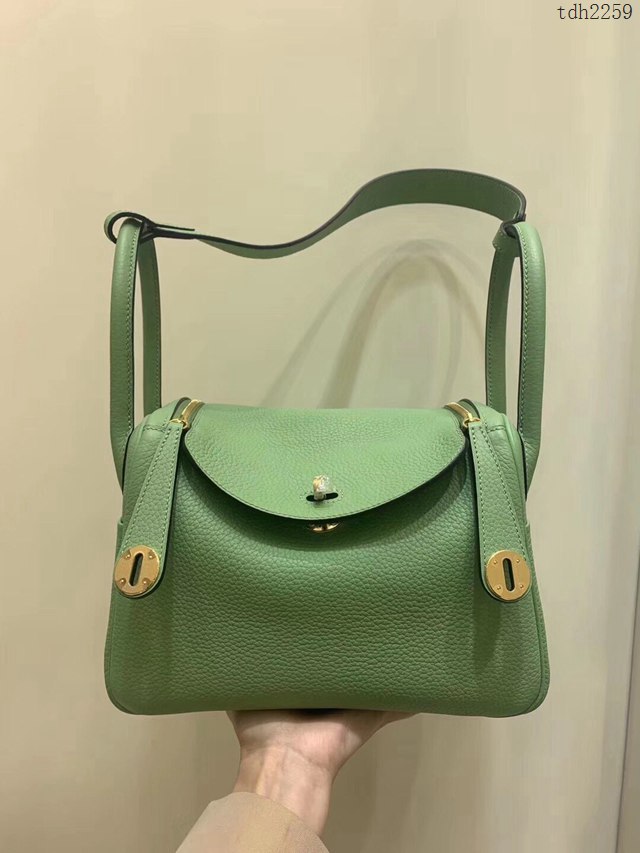 Hermes女包 愛馬仕Lindy林迪26cm 進口TC皮 金扣  tdh2259