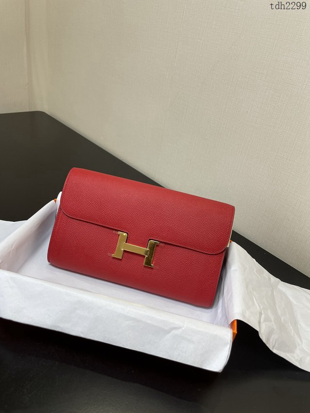 Hermes女士小挎包 愛馬仕Constance康康to go斜挎包 心紅金扣  tdh2299