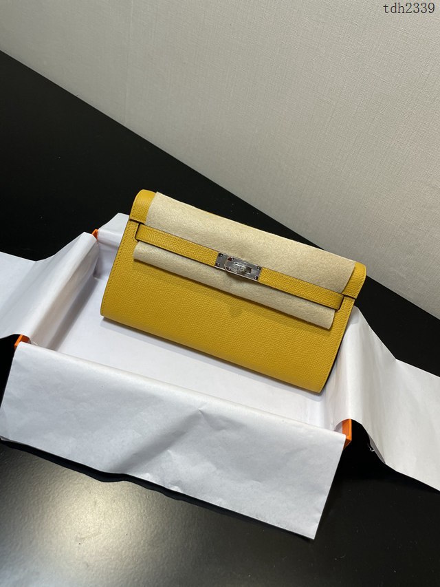 Hermes女包 愛馬仕Kelly woc小挎包 那不勒斯黃epsom皮凱麗斜挎包  tdh2339