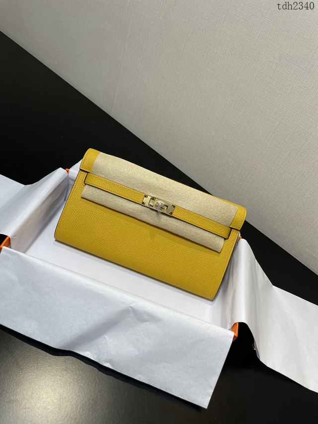 Hermes女包 愛馬仕Kelly woc小挎包 那不勒斯黃epsom皮凱麗斜挎包  tdh2340