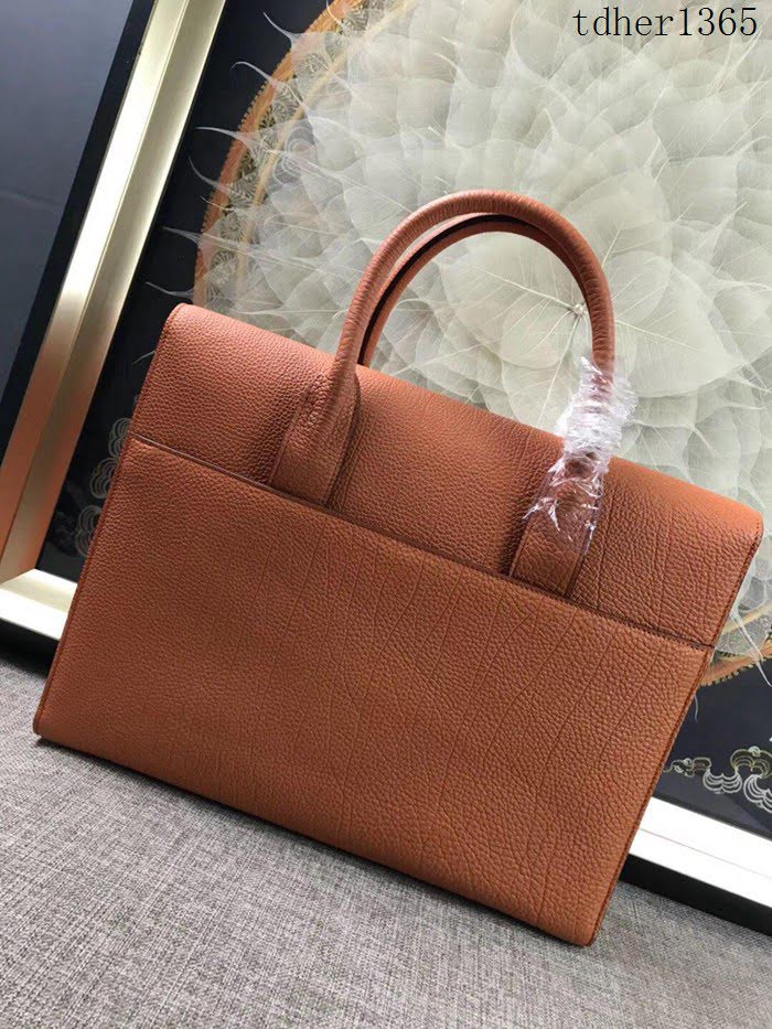 愛馬仕HERMES 男包 公事包 德國進口togo牛皮 頂級316純鋼五金 男士手提包  tdher1365
