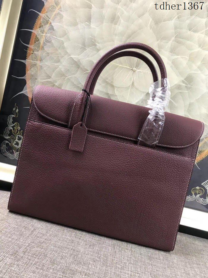 愛馬仕HERMES 男包 公事包 德國進口togo牛皮 頂級316純鋼五金 男士手提包  tdher1367