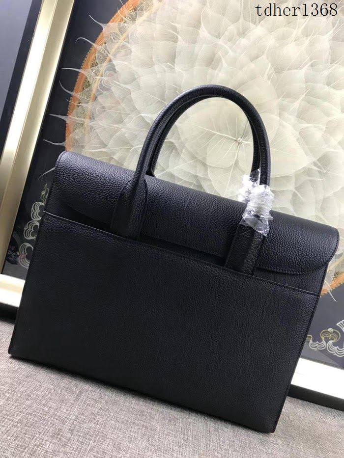 愛馬仕HERMES 男包 公事包 德國進口togo牛皮 頂級316純鋼五金 男士手提包  tdher1368