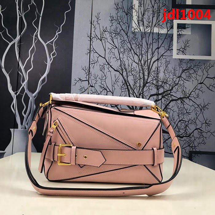 LOEWE羅意威 幾何拼色 原單品質 火遍全世界熱銷款puzzle bag 01137 可折疊 手提肩背斜挎包  jdl1004