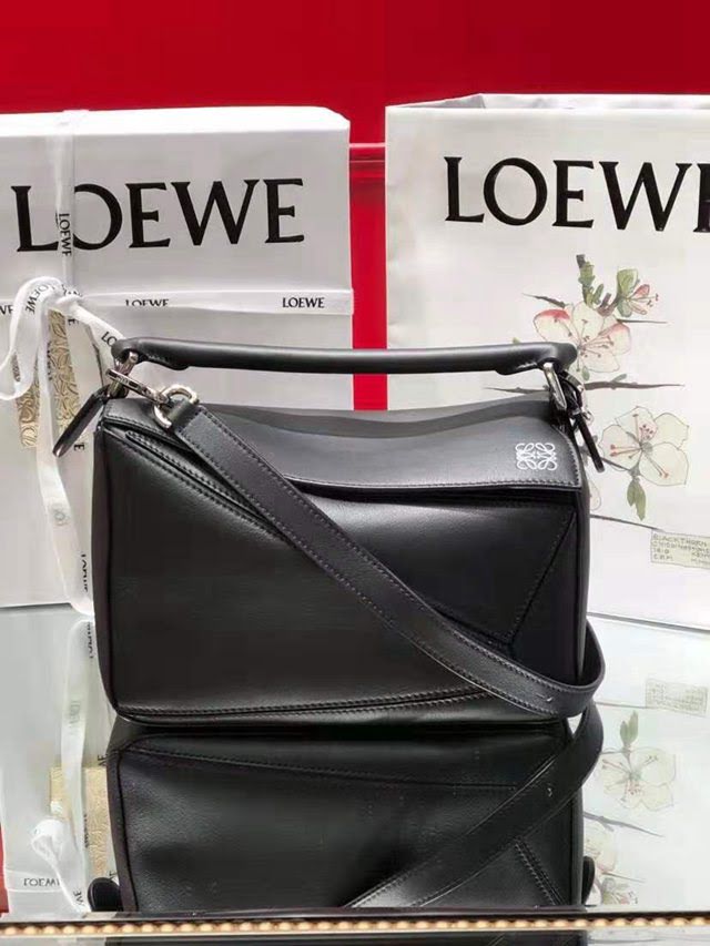 LOEWE經典爆款包包 羅意威Puzzle小號拼接手提斜挎包 10172  tcl1020