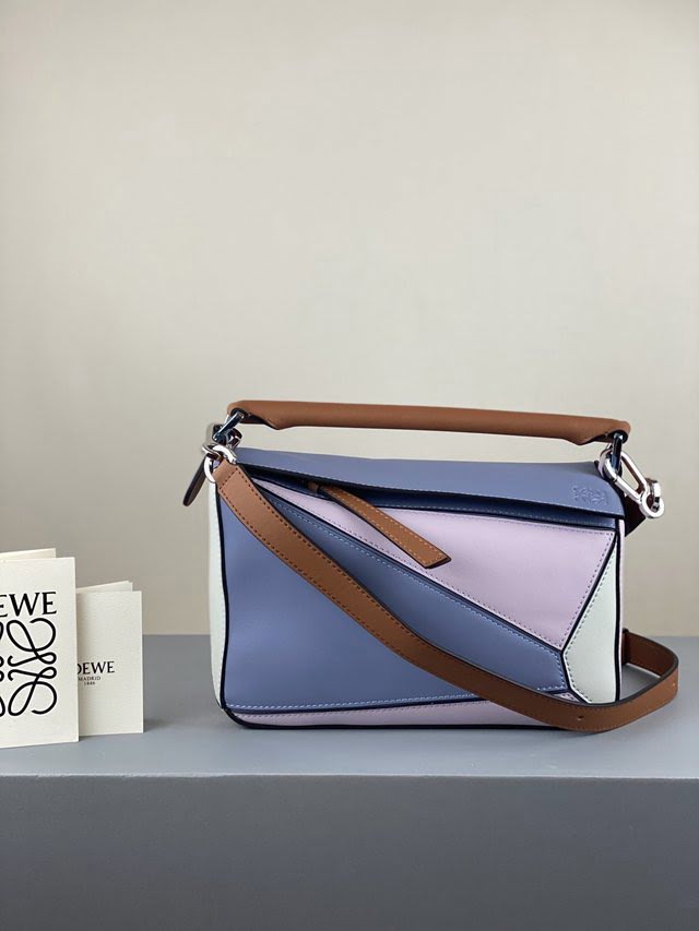 LOEWE包包 羅意威PUZZLE小號拼接手提斜挎包 10172  tcl1031