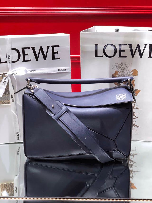 LOEWE經典爆款包包 羅意威中號Puzzle幾何拼接手提斜挎包 10171  tcl1150