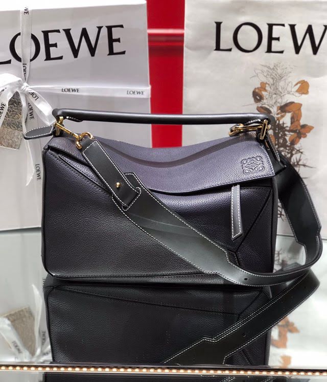 LOEWE經典爆款包包 羅意威中號Puzzle幾何拼接手提斜挎包 10171  tcl1151