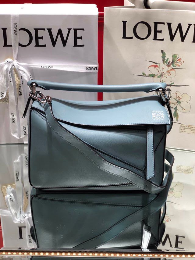 LOEWE經典爆款包包 羅意威小號Puzzle拼接手提斜挎包 10172  tcl1207