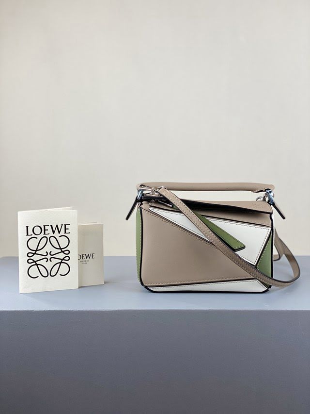 LOEWE包包 羅意威迷你Low PUZZLE拼接手提肩背包 10173  tcl1259