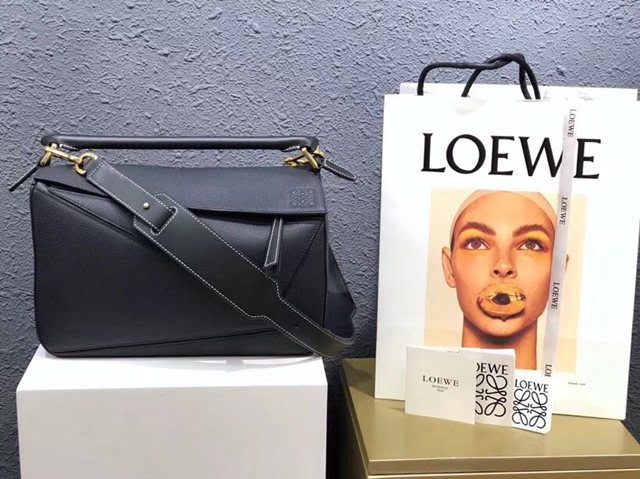 LOEWE經典爆款包包 羅意威中號Puzzle拼接手提斜挎包 10171  tcl1323