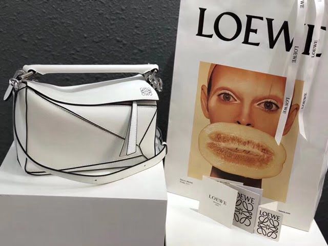 LOEWE經典爆款包包 羅意威小號Puzzle拼接手提斜挎包 10172  tcl1340