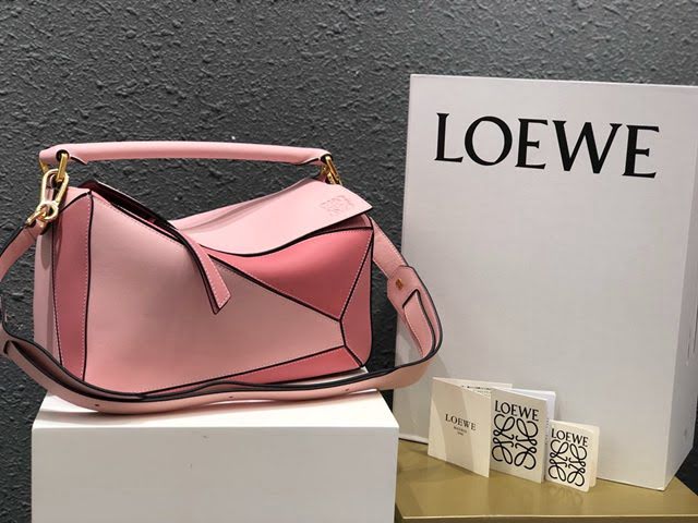 LOEWE包包 羅意威中號Puzzle拼接手提斜挎包 10171  tcl1350