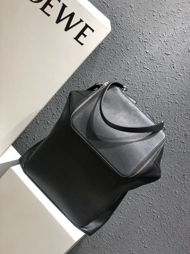 LOEWE包包 羅意威雙肩包 羅意威拼接後背包  tcl1415
