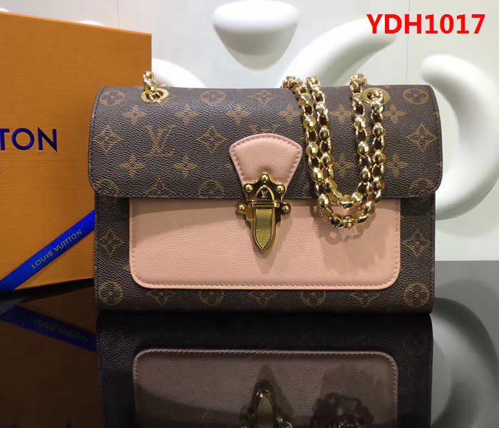 路易威登LV頂級原單牛皮單肩斜跨鏈條包 M41731百搭必備款 YDH1017