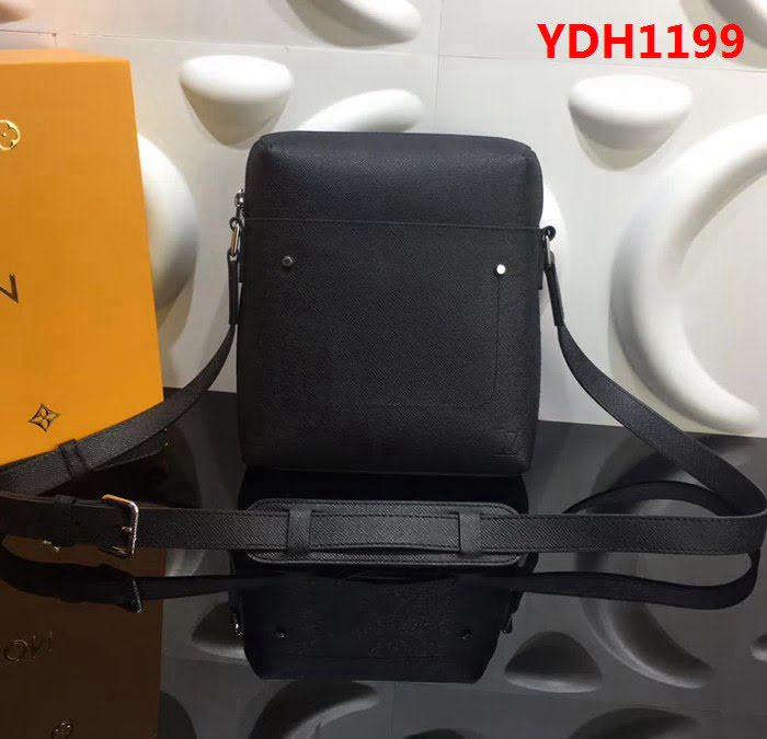 路易威登LV頂級原單M30505黑色原版複刻 Grigori Pochette郵差包 YDH1199
