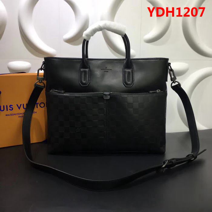 路易威登LV頂級原單 N41565 Monogram Macassar公事包 Damier Infini 皮革面料 YDH1207