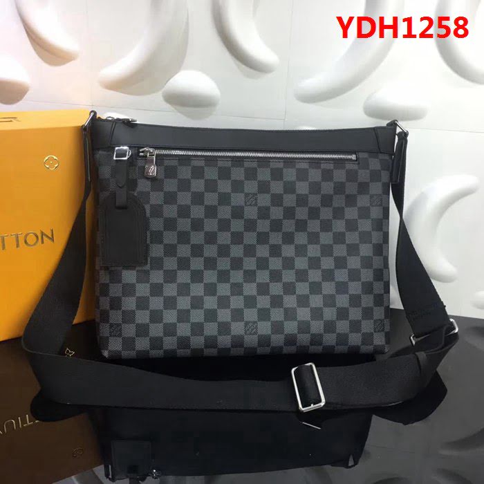 路易威登LV頂級原單 N40004 Mick中號單肩斜跨包 onogram Macassar帆布 YDH1258