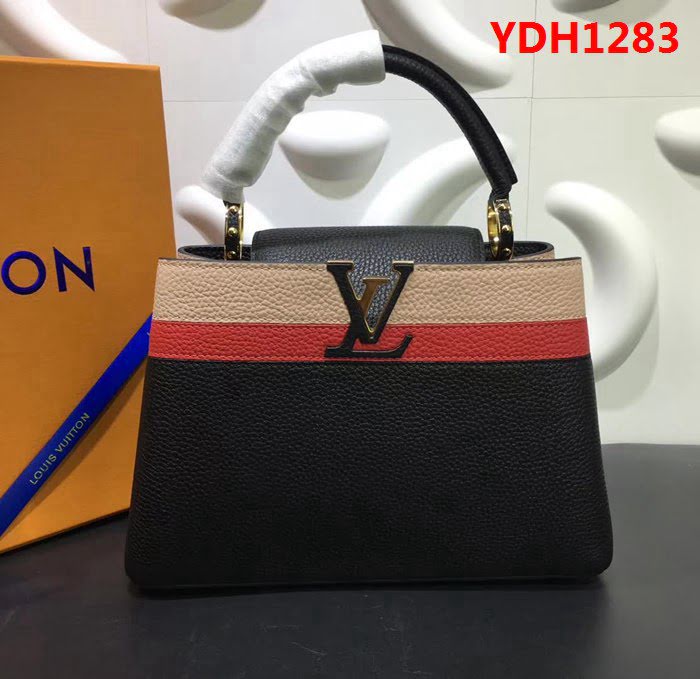 路易威登LV頂級原單2018新款M94517黑色拼條紋 肩背或斜背 YDH1283