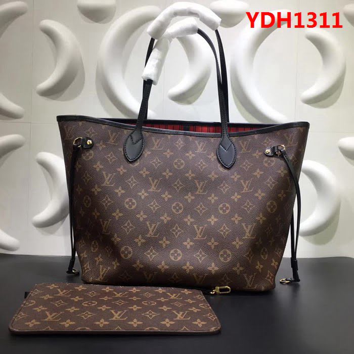 路易威登LV頂級原單M40995老花配黑邊 Neverfull 經典手袋 YDH1311