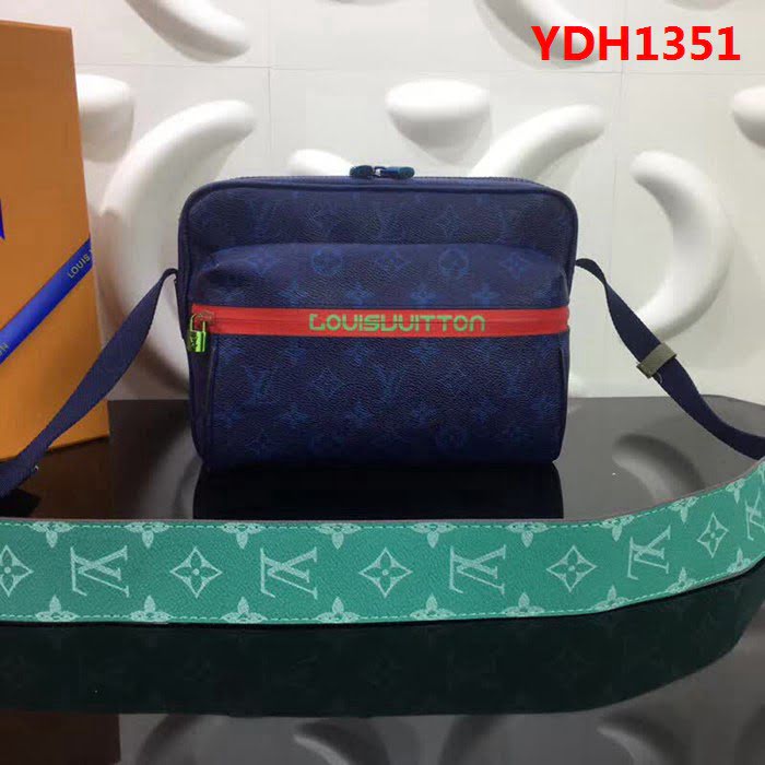 路易威登LV頂級原單 M43843 2018新款Messenger小號郵差包 LV塗層帆布 YDH1351