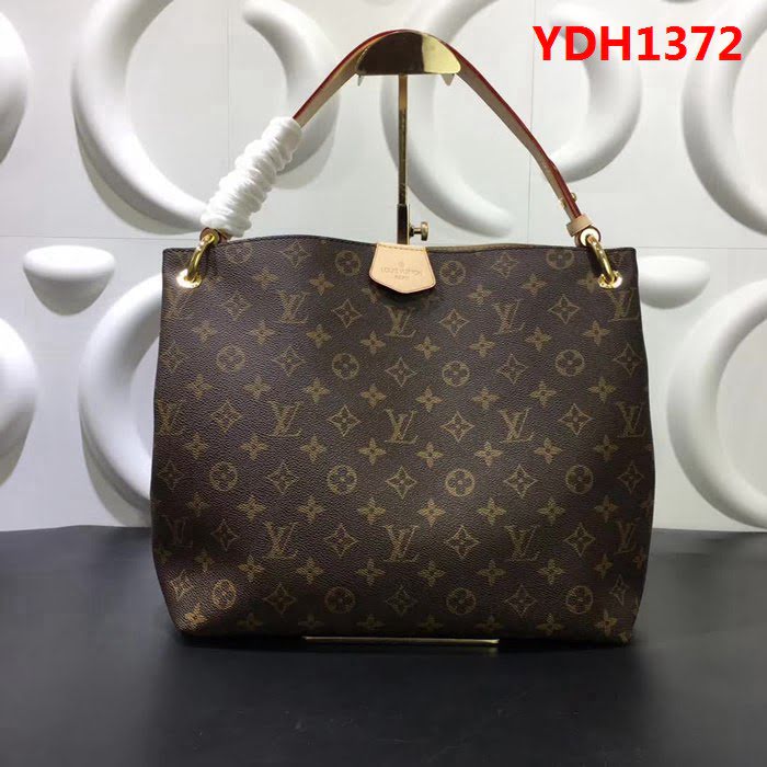 路易威登LV頂級原單 M43701老花配玫杏裏 購物包 YDH1372
