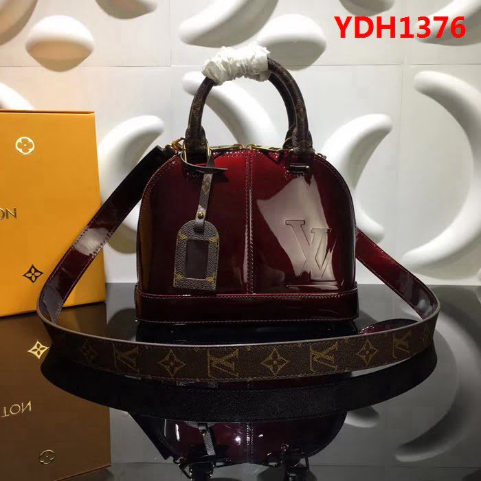 路易威登LV頂級原單M54785棗紅 2017年秋季漆面小牛皮包 YDH1376