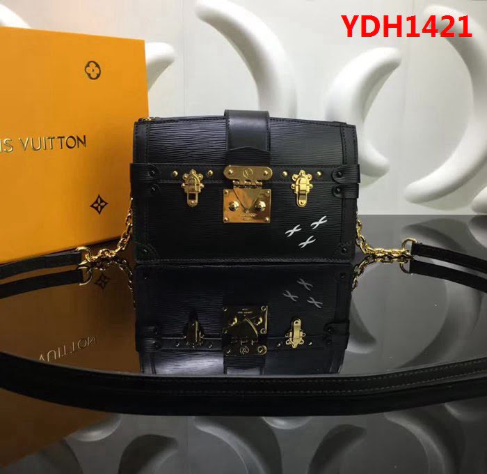 路易威登LV頂級原單M53052黑色 在2018早秋系列皮質掛鏈包 YDH1421
