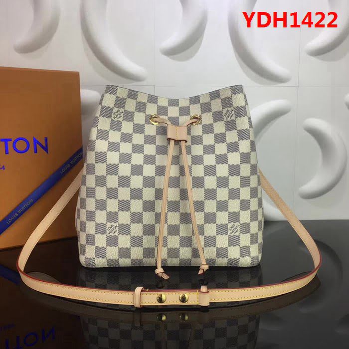 路易威登LV頂級原單M44020 白格 Noé系列新潮水桶包 YDH1422