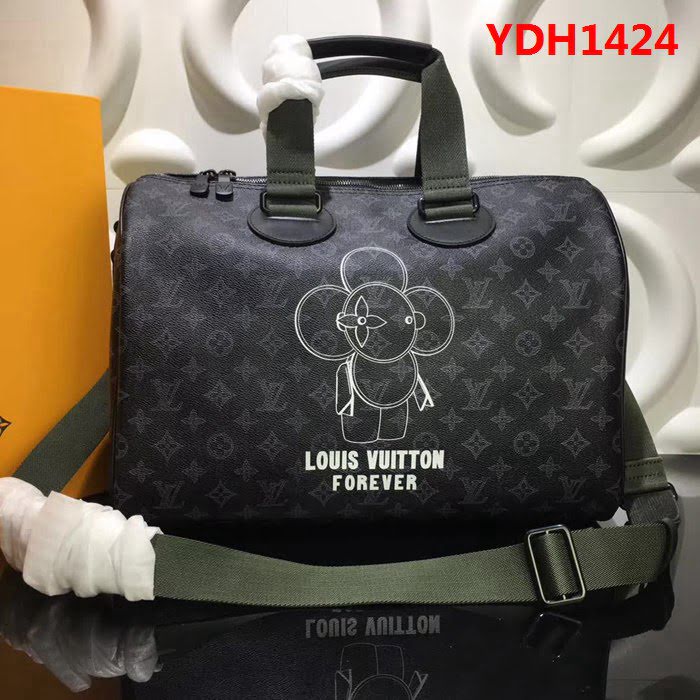 路易威登LV頂級原單M43697 太陽花SPEEDYBANDOULIERE 40手袋 2018秋季新版吉祥物Vivienne YDH1424