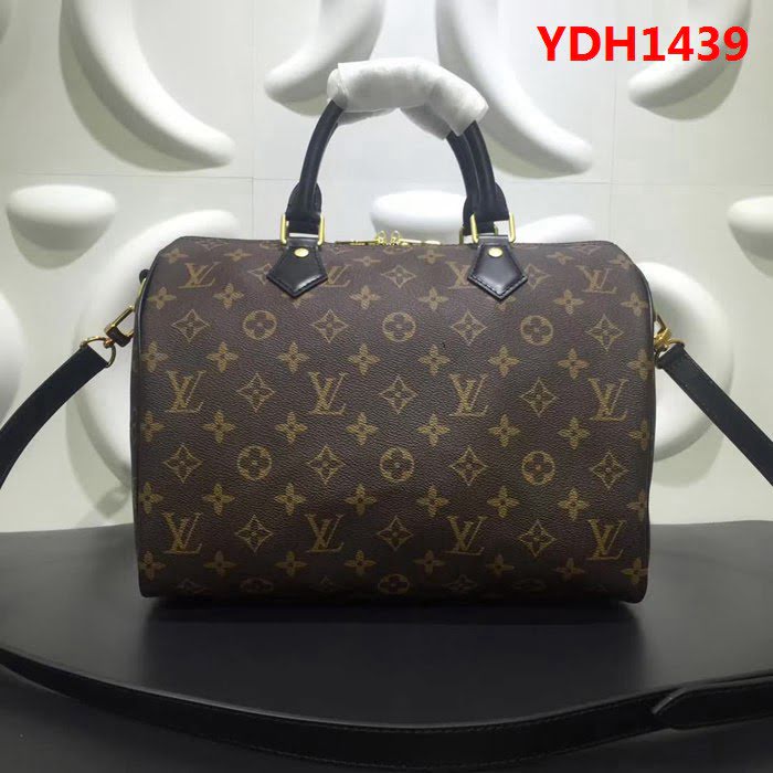 路易威登LV頂級原單 M41112黑Speedy旅行包 正品複製24K金頂級鎖 YDH1439