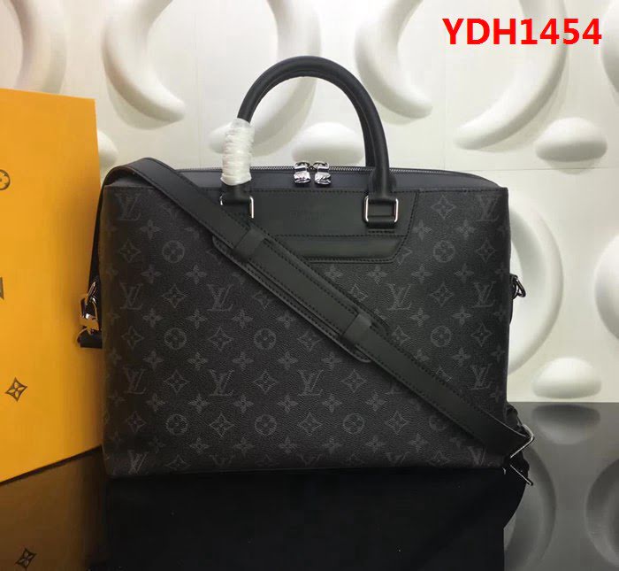 路易威登LV頂級原單 M44222 Odyssey休閒商務公事包 Monogram Eclipse塗層帆布 YDH1454