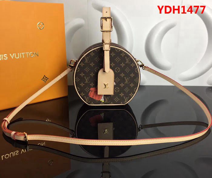 路易威登LV頂級原單PETITEBOITECHAPEAU手袋 M43515經典圓形斜挎包 YDH1477