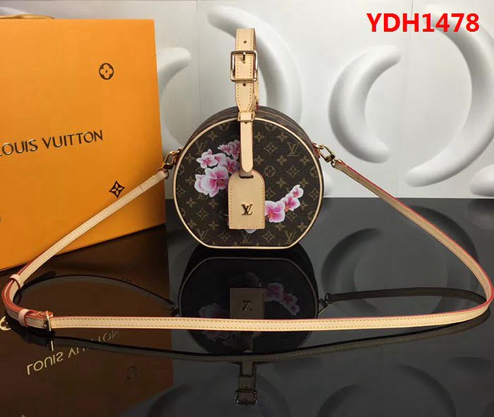 路易威登LV頂級原單PETITEBOITECHAPEAU手袋 M43515經典圓形斜挎包 YDH1478