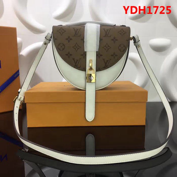 路易威登LV頂級原單 2018新品CHANTILLY LOCK 手袋M43645黃花 YDH1725